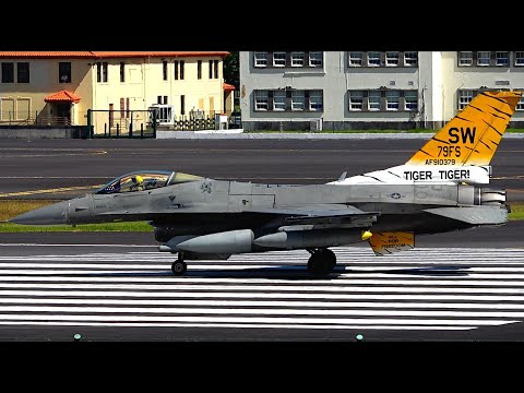 ✈️USAF F-16s Depart at Full Power: From Lajes to USA