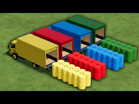 LORD OF LOADER ! COLORS & TRUCKS ! AUTO LOADING ISUZU TRUCK ! Farming Simulator 22