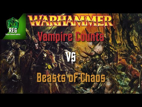Warhammer Fantasy 6th Edition Battle Report | Vampire Counts vs Beasts of Chaos