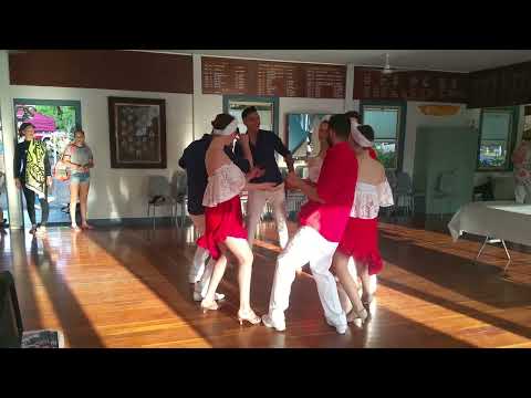 Student's performance team dancing rueda