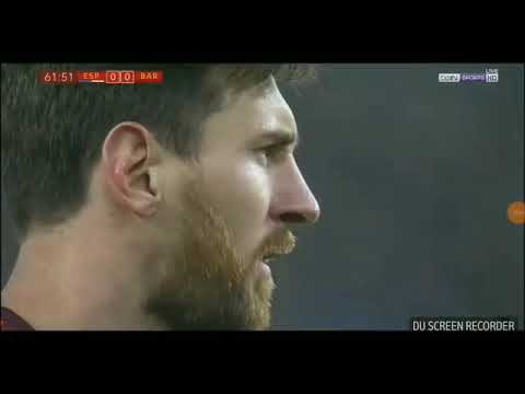 Messi Penalty miss against RCD ESPANYOL