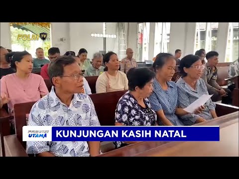 KAPOLRES BERSAMA PANITIA NATAL KOBAR LAKSANAKAN BANSOS DI GKE SION SUNGAI RANGIT