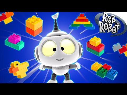 Rob's Fun With Toys at Puzzle Planet! ???? | Rob The Robot | Preschool Learning