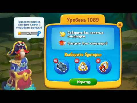 Fishdom deep dive gameplay level 1089