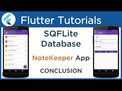 Flutter SQLite Database Tutorial using SQFLITE plugin Finishing Touches 4 9