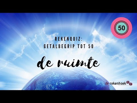 Rekenquiz de ruimte - getalbegrip tot 50 (meest/minst)