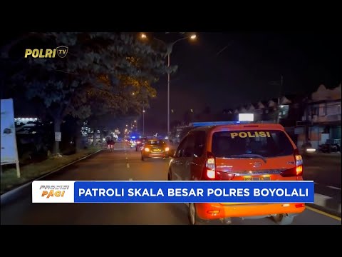 POLRES BOYOLALI BERSAMA TNI, SATPOL PP DAN DISHUB KABUPATEN LAKSANAKAN PATROLI SKALA BESAR