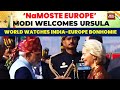 Prime Minister Modi Welcomes EU President Ursula Von Der Leyen Portuguese PM António Costa