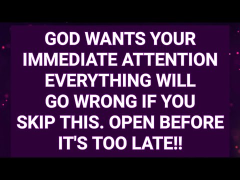 1:11 GOD SAYS I WANTS YOUR IMMEDIATE ATTENTION EVERYTHING WILL GO WRONG IF YOU #jesusmessage #god