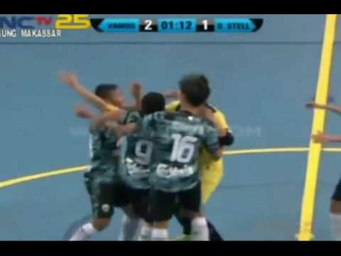 HIGHLIGHT VAMOS MATARAM VS BLACKSTEEL MANOKWARI 4   1 Pro Futsal league INDONESIA 9 april 2016