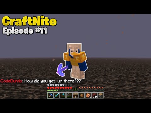 CraftNite: Episode #11 - I Glitched myself on top of the Nether...