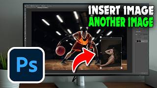 How to insert an image into another image Photoshop Just 1 Click (2026)