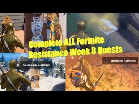 Fortnite ALL Week 8 Resistance Quests Challenges Chap 3 Season 2 Talk to Mancake Bao Bros Lil Whip