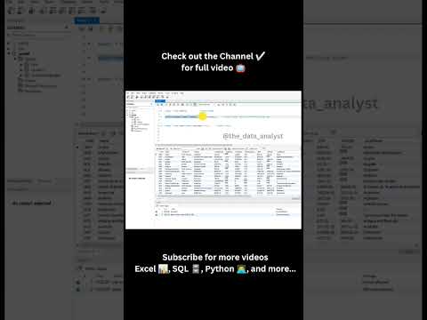 SQL Tutorial | Structured Query Language | SELECT | WHERE Clause | MySQL | #sql #mysql #sqlserver