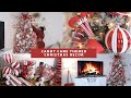 CANDY CANE THEMED CHRISTMAS TREE | Decorate with me | VLOGMAS DAY 1