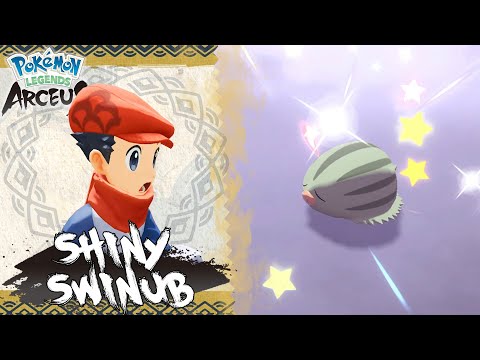 Shiny Swinub Found Twice in Alabaster Icelands! Shiny Living Dex Series in Pokemon Legends Arceus