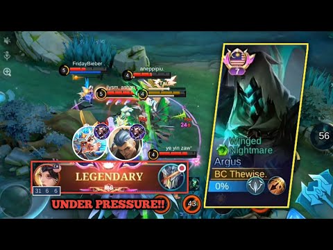 HARD MATCH!! ARGUS UNDER PRESSURE VS TWO TANKY ENEMY & AGGRESSIVE LUNOX!! WHO WILL WIN? SOLO RANK!! 