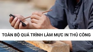 Toàn bộ quá trình làm Mực in thủ công | #survival #craft #cáchlàm
