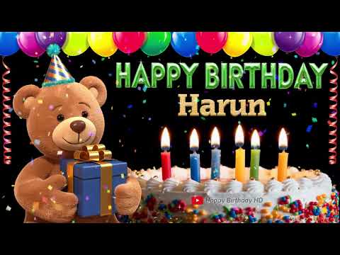 Harun Happy birthday To You - Happy Birthday song name Harun 🎁 🎂
