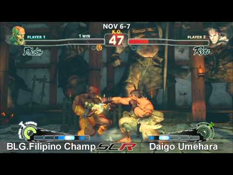 Socal Regionals 2010 - SSF4 Top 8 - Grand Finals Set 2 - Daigo Umehara vs BLG.Filipino Champ