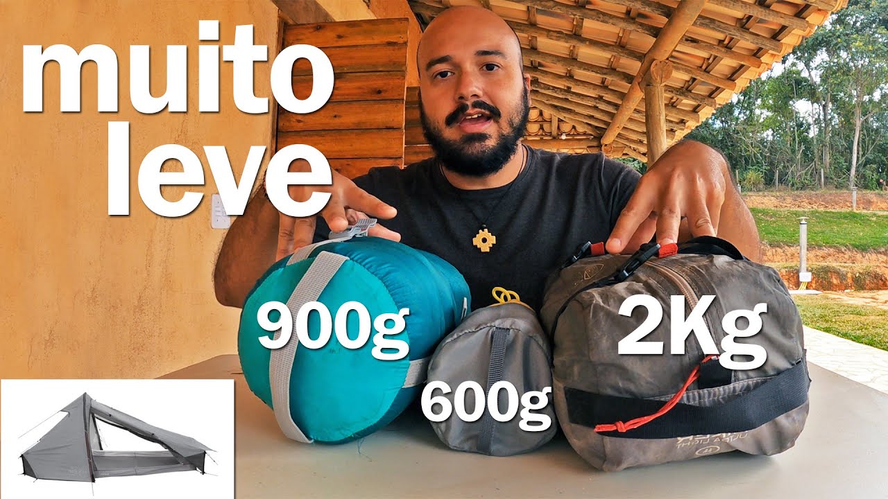 EQUIPAMENTO de CAMPING para MOCHILEIROS.