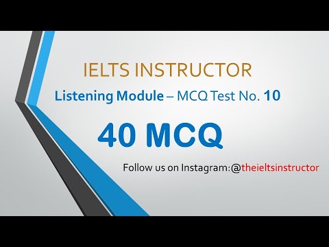 IELTS listening MCQs practice test