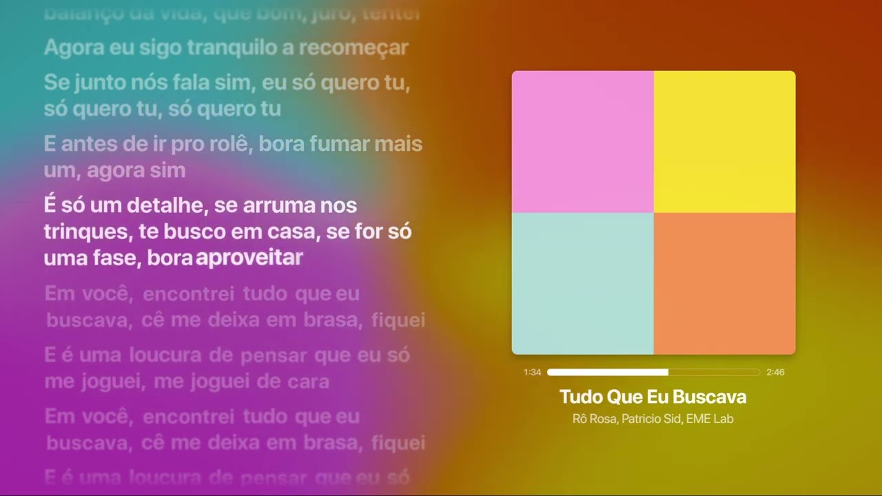 Rô Rosa, Patricio Sid - Tudo que eu buscava [Letra
