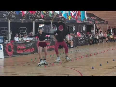 PSWC 2023 Inline Freestyle Slalom Pair Nelson Caro Carlos(ESP) / Muntean Alexandra-Mihaela(ROU) 6th