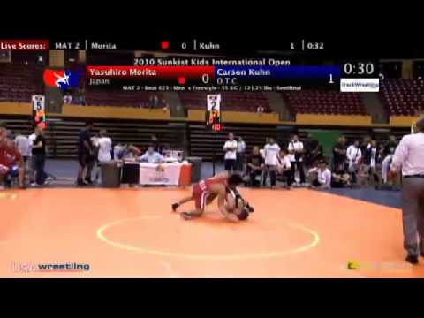 Sunkist Open - Freestyle - 55kg Semifinals - Carson Kuhn vs. Yasuhiro Morita
