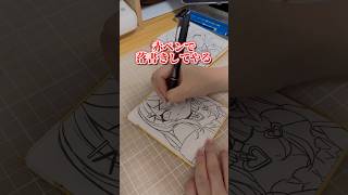 色紙の描き方 #イラスト #沙花叉クロヱ #イラストメイキング #絵 #art #painting #アナログイラスト