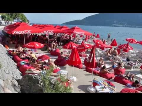 A day at the beach in Herceg Novi, Montenegro
