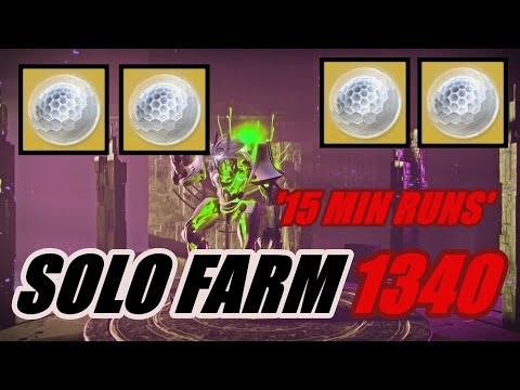 Solo FARM Your Ascendant Shards/Prisms/EXOTICS Every 15 Mins: Solo 1340 Master Nightfall: HUNTER