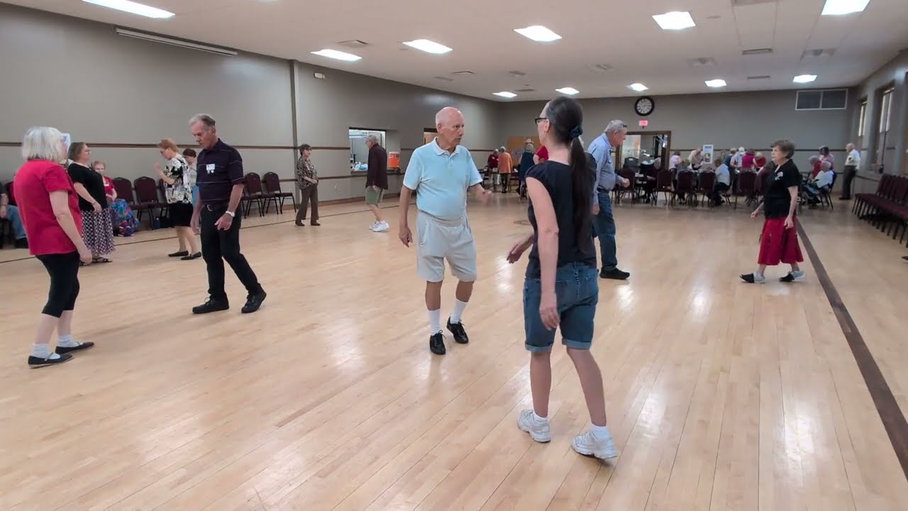 Round dancing with Gerry Tevlin cueing at the Wheelers & Dealers in St. Charles, MO 9/14/25.