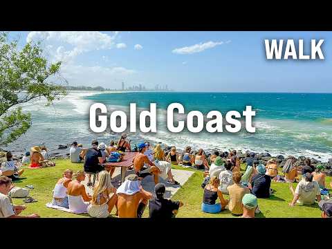 GOLD COAST Walking Tour 2025 🏖️ Surfers Paradise, Burleigh Beach & Miami BEACH WALK [4K,60fps]
