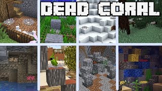 DEAD CORAL IS USEFUL! 10+ Uses for Dead Coral : Minecraft 1.13 Update Aquatic