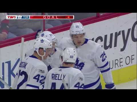 James van Riemsdyk 12th Goal of the Season! 11/24/2017 (Toronto Maple Leafs vs Carolina Hurricanes)