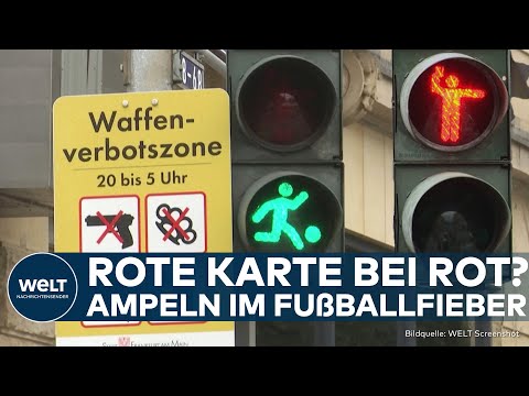 EM 2024: Frankfurter Ampeln zeigen die Rote Karte! Fußballfieber im Stadtverkehr!