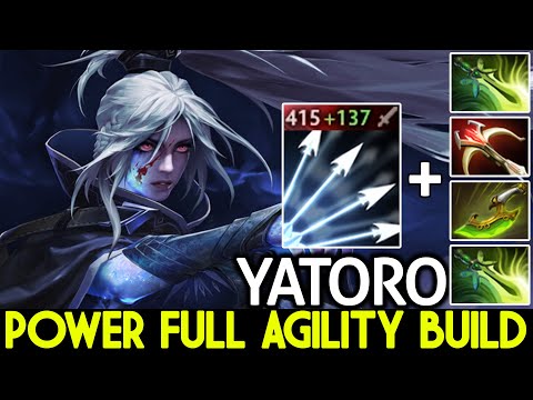 YATORO [Drow Ranger] Brutal Multishot Damage with Full Agility Build Dota 2