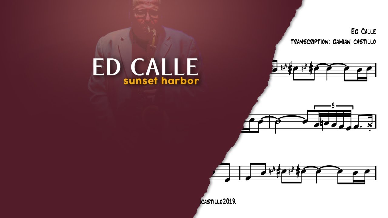 "Marianne" - Ed Calle - 🎷 Alto Sax Transcription  🎷