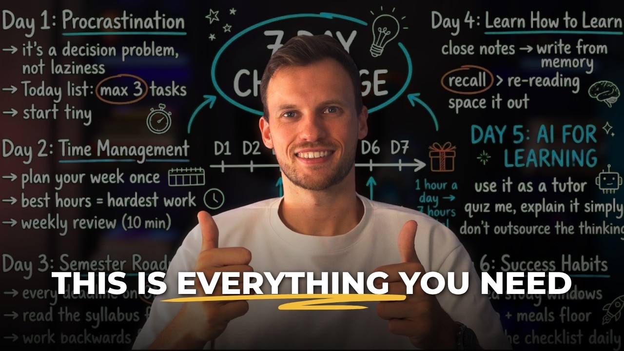 The Complete Study Success Masterclass: Procrastination, Time Management, AI and More (7 Hours)
