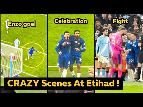 Enzo Fernandez Last Minute Equaliser Goal FULL Reaction vs Manchester City