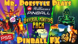 Mr. Poestyle Plays Universal Monsters Pack Pinball FX On PS5