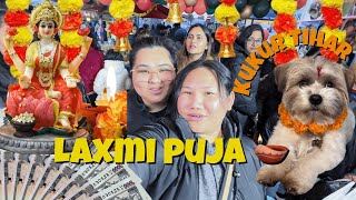 LAXMI PUJA 🪔 | KUKUR TIHAR 🐶 | 💰 💴 💵 | ALPERTON MADNESS | FOOD | DENA VLOG