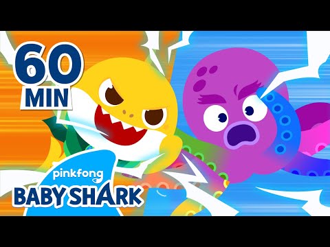 Baby Shark vs Sea Monsters | +Compilation | Baby Shark Sing Along | Baby Shark Official