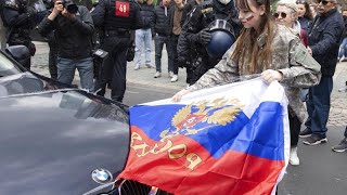 Autokundgebung in Deutschland zur Unterstützung Russlands