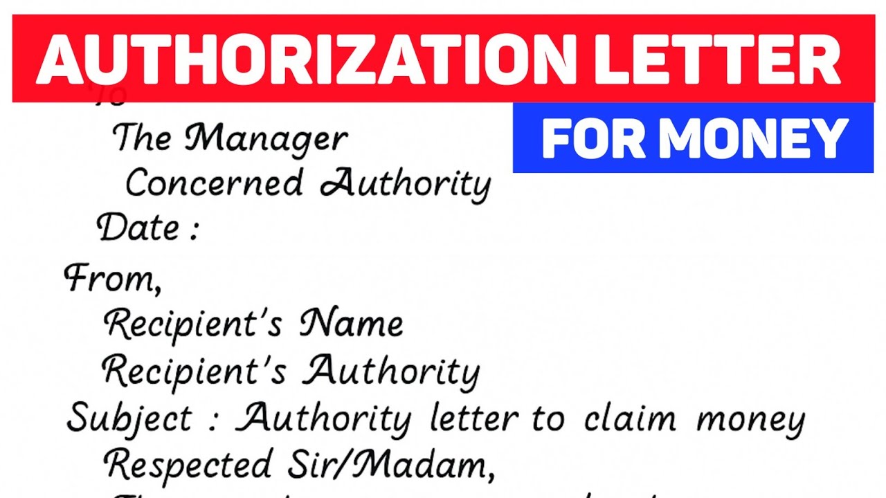 How to Write an Authorization Letter to Claim Money (The RIGHT Way in 2025) | Sample Included