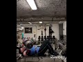 Dumbell press 2x77kgs (170lbs) 3 reps for 3 sets with legs up