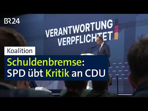 Schuldenbremse: SPD übt Kritik an CDU | BR24