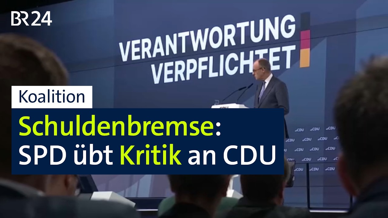 Schuldenbremse: SPD übt Kritik an CDU | BR24