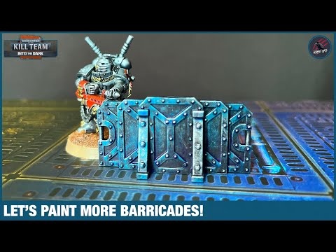 HOW TO PAINT KILL TEAM BARRICADES - Quick & Easy To Match The Into The Dark Board - Warhammer 40k